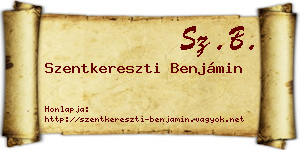 Szentkereszti Benjámin névjegykártya